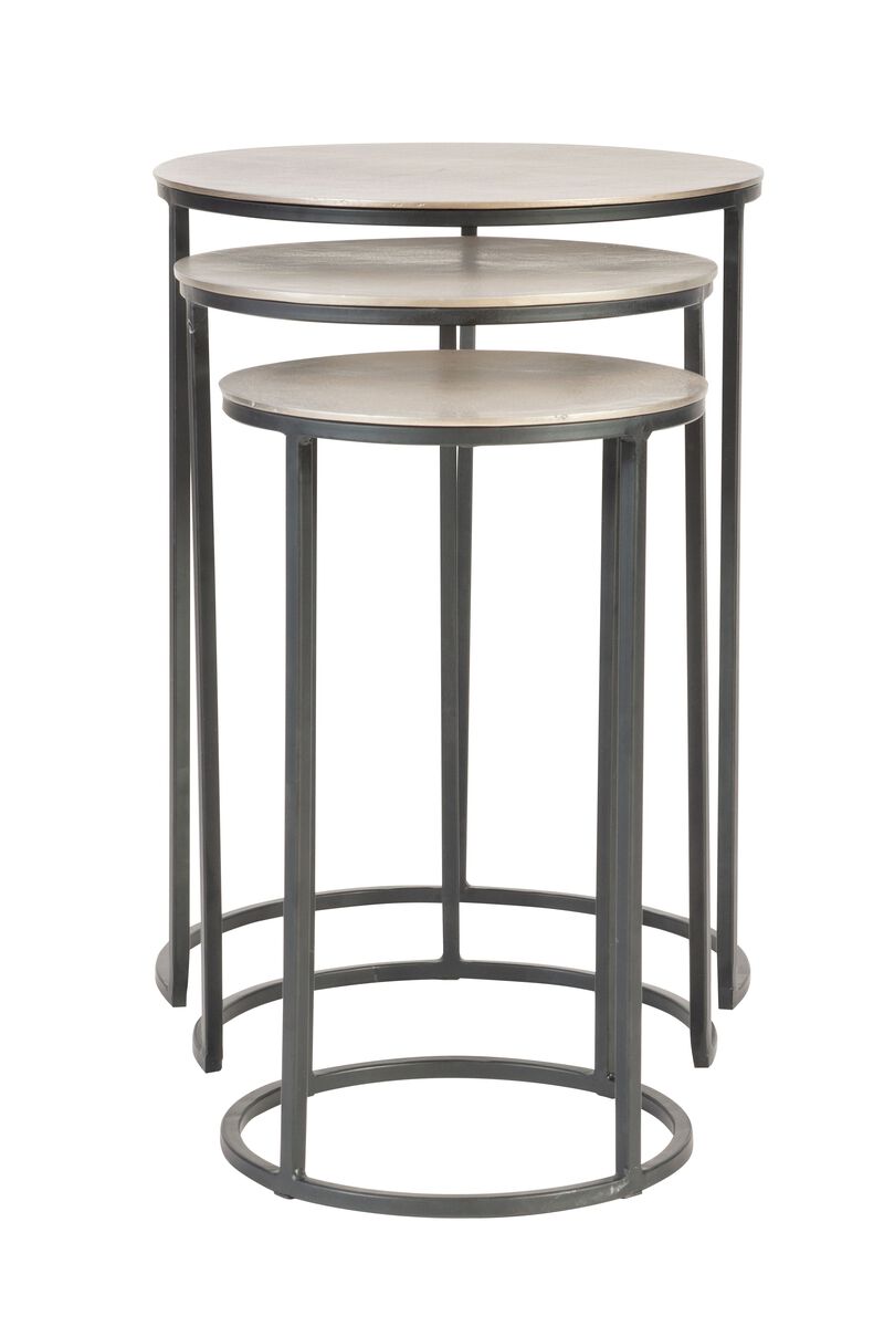 Uttermost Erik Metal Nesting Tables, S/3
